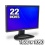 SCEPTRE X22HG-Naga Black 22&quot; 2ms(GTG) Widescreen LCD Monitor 300 cd/m2 2000:1 (DCR)