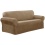 Maytex Mills Piped Suede 1-Piece Sofa Slipcover, Tan