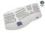ADESSO PCK-308W White 105 Normal Keys 8 Function Keys PS/2 Ergonomic Keyboard with Built-In Touchpad