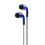 iHome iB15L Noise Isolating Earphones with Volume Control and Pouch (Blue)