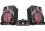 LG CM 9960 Kompaktanlage (CD, USB, Schwarz/Rot)