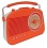 Steepletone Brighton 1950&#039;s Portable Retro Style Rotary Radio - Black/Beige