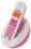 Telefunken TB201, Telefono cordless, vivavoce, schermo retroilluminato, colore: Rosa
