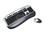 BTC 5213URF Silver &amp; Black USB RF Wireless Standard Inter-Media Wireless Keyboard &amp; Mouse Kit Mouse Included - Retail