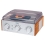 Jensen JTA220 3-Speed Stereo Turntable with AM/FM Radio (Silver) JTA-220