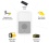kwmobile&reg; 5in1 Set: 4x CUSTODIA IN TPU silicone per Nokia Lumia 1020 Fantasia floreale + Pellicola, cristallino - Custodia di design alla moda in morb