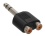 InLine Audio Adapter, 6,3mm Klinke Stecker auf 2x Cinch Buchse, Stereo