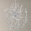 John Lewis Supernova LED Large Crystal Pendant Ceiling Light, Chrome/White, 60cm