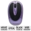 GEAR HEAD MP2500PUR Purple 3 Buttons 1 x Wheel USB RF Wireless Optical Mouse