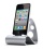 KONNET iCrado NEO Metal / Metallic Dock / Cradle / Stand / Kit for iPhone 4S/4, iPhone, Samsung Galaxy, Samsung and other Smartphone - Silver