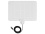 Sewell Direct SW-30093 Ghost Flat Indoor HDTV Antenna