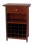 Winsome Wood Wine Cabinet with Drawer and Glass Holder, Walnut