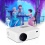 Excelvan&reg; 2400 Lumens LED HD Projecteur Vid&eacute;o Home Cin&eacute;ma PC&amp;Ordinateur Portable AV/VGA/HDMI/USB/DTV entr&eacute;e Blanc