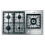 Fagor 3FIA-95GLSTX Stainless Steel 36&amp;quot; Gas Cooktop with 5 Sealed Burners and Au