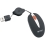Micro Innovations Optical Travel Mouse with Pouch Illuminated Wheel/retractable Cable