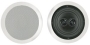 BIC America M-SR6D 150-Watt 2-Way In-Ceiling Speaker with Dual Tweeters, White