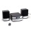 Duronic RCD017 - Mini impianto stereo Hi-Fi con lettore CD/MP3 CD/USB/Radio FM/AUX-IN connetti e riproduci dal tuo iPhone o smartphone - Incluso adatt