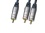 Clicktronic 51137-GB 2m Home Cinema Subwoofer Cable RCA Plug to 2 x RCA Plug