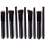 10PCS Pro trucco Brushs set di pennelli cosmetici Make up spazzole di miscela Concealer ombretto per sopracciglia Fondazione ombra polvere Cosmetica T