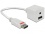 DeLOCK 2x USB2.0-A male / USB mini 5-pin - Cable USB (USB A, Mini-USB B, macho/macho, 0.80 m) Transparente