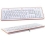 MS-TECH LT-270 Tastatur USB 105 Tasten MS W98 D Weiss