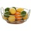 Premier Housewares Cesto per la frutta tondo con telaio cromato e base in legno
