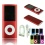 Voberry 8GB 1.8 inch 4th Gen MP3 MP4 Player Media/music/audio Player with Fm Radio(Red)
