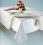 Carnation Home Fashions Oblong Vinyl Tablecloth Protector, 60-Inch by 108-Inch