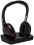 SHARPER IMAGE SHP925 100 Feet Wireless Headphones for Any TV, Gaming Systems, Home Theater and Computers Black