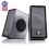 GOgroove SonaWAVE O2 USB Powered Computer Speakers with Dual Side-Firing Passive Woofers for Laptops , Mac , Notebooks , Netbooks , Desktops and More