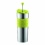 Bodum Insulated Stainless-Steel Travel French Press Coffee and Tea Mug, 0.45-Liter, 15-Ounce, Green