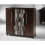 PREMIUM Luxor Black Wood Media Storage Tower Shelf Rack Unit Sideboard with Glass &amp; Wooden Doors for CD &amp; DVD [900 CDs or 390 DVDs] VM