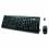 GEAR HEAD KB5100W Black 9 Function Keys 2.4GHz Wireless Slim Desktop Keyboard &amp; Optical Mouse - Retail