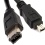 Professional Cable 6&#039; IEEE 1394 FireWire 4-Pin to 6-Pin Cable