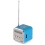 Pixnor TD-V26 Portable Mini-Lautsprecher digitale Musik-Player mit FM Radio angegeben Slot/USB /LED Licht für Handy Verzeichnis /MP3 (blau)