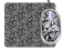 Saitek PM46tp Expression Notebook Mouse and Mouse Pad - Thistle Print (Black)