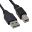 InLine USB 2.0 cable, transparent, AM/BM, with ferrite core, 3m (34535)