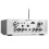 Skytronic kompakter Hifi Verst&auml;rker Stereo-Verst&auml;rker (USB-SD, 2x Mikrofon, 2x 50 Watt) silber