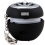 August MS310B MP3 Portable Mini Speaker with LED Flashing Light and Built-In Rechargeable Batteries. Compatible with Handsets and Laptops - Black