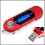 2GB MP3 / WMA player w/ USB Flash Drive & Voice Recorder $ Built -in FM Radio & 7 Colors Backlight LCD (RED)