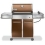 Weber Genesis EP320_Genesis Grill, 637 sq.in. Cooking Area, 3 Stainless Stele Burners, Side burners, Electronic Ignition