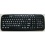 New Improved EZsee by DC Large Print Keyboard, Black KeyBoard Background and Frame with White Letters or Characters, Wired USB Connector