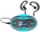 Pyle PSWP25BL 4GB Waterproof MP3 Player/FM Radio with Waterproof Headphones (Blue)