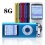 G.G.Martinsen 8GB Slim 1.78&#039;&#039; Screen MP3/MP4 Player Media/Music/Audio Player with Blue color