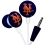 iHip MLF10169NYM MLB New York Mets Printed Ear Buds, Blue/Orange