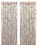 Stylemaster Rio 2 by 42 by 84-Inch Foam Back Rod Pocket Panel Pair with 2 Tiebacks, Beige