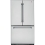 GE Profile PGCS1NFYSS Stainless Steel, 20.7 Cu. Ft. Counter Depth, French Door Refrigerator with Armoire Styling Double Drawer Freezer System, and Upf