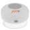 Abco Tech Water Resistant Wireless Bluetooth Shower Speaker with Suction Cup and Hands-Free Speakerphone, White