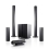 Teufel Columa 300 &quot;5.1-Set M&quot; Schwarz S&auml;ulen/Satelliten-Heimkino-Set