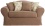 Maytex Piped Suede 2-Piece Slipcover Sofa, Flax